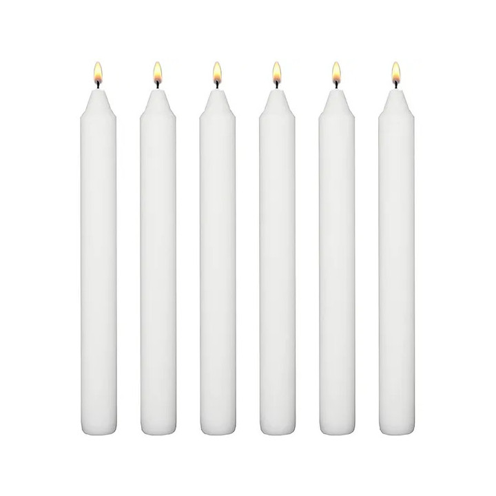 Awadi White Candles, 8 pcs