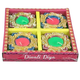 Aramax Color 4Pcs Diwali Diya 1Set