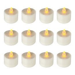 Aramax Battery Colour Changing Tea Light Candles, 12 pcs