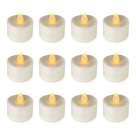 Aramax Batteries Colour Changing Tea Light Candles 12Pc