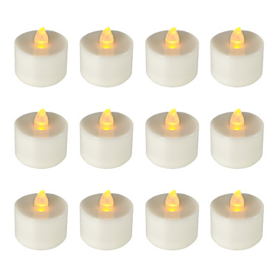 Aramax Batteries Colour Changing Tea Light Candles 12Pc