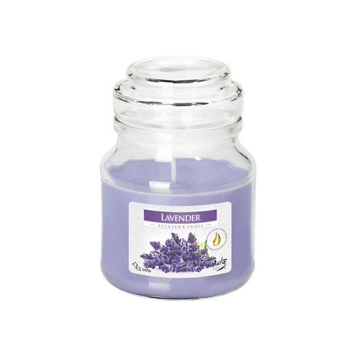 Aura Lavender Scented Candle with Lid, 120 g