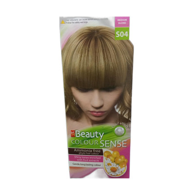 Mm Beauty S04 Medium Blond Ammonia Free Hair Dye 125G