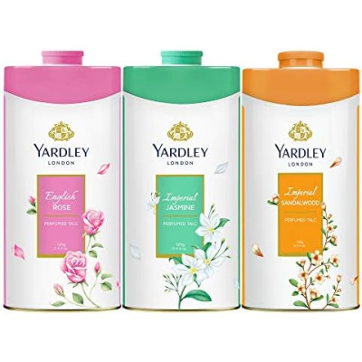 Yardley Asstd Tri Pack Talc Powder 125Gm