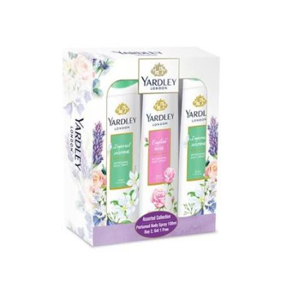 Yardley Tri Pack Asstd Body Spray 150Ml