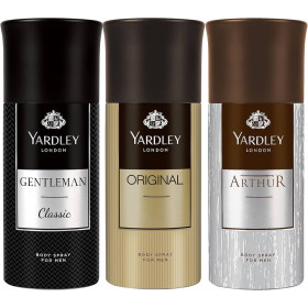 Yardley Tri Pack Asstd Elite Mens Body Spray 150Ml