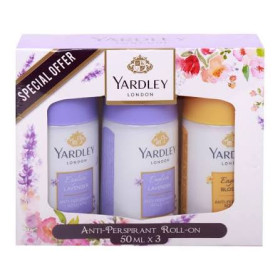 Yardley Tri Pack Asstd Roll On 50Ml