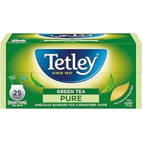 Tetley Drawstring Pure Green Tea Bags 25B