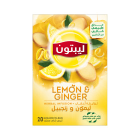 Lipton Lemon And Ginger Herbal Tea Bags 20B