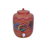 Mitticool No. 17L Clay Red Water Pot With Painting 1Pcs
