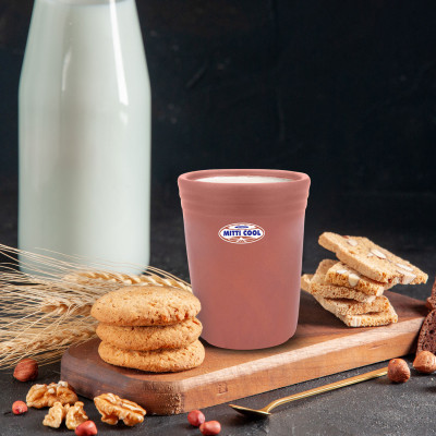 Mitticool No. 200Ml Clay Dinner Glass 1Pcs