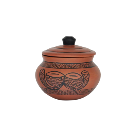 Mitticool 1.5L Clay Curd Pot With Painting 1Pcs