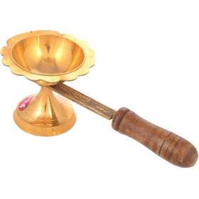 Burhan No. 5 Plain Brass Dhuparat 1Pcs