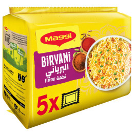 Maggi Biryani 2-Minute Instant Noodles, 5 × 77 g