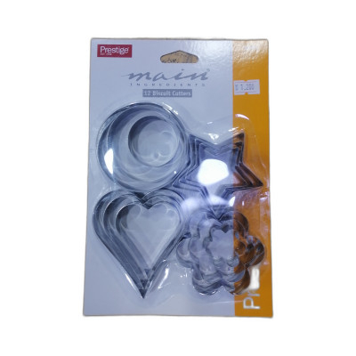 Prestige No. 5685 Ss Asstd 12 Biscuit Cutters 1Set