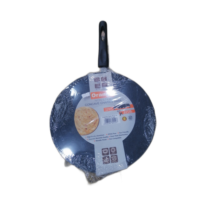 Orange Non-Stick Concave Chapati Tawa 27.5 cm, 1 pc