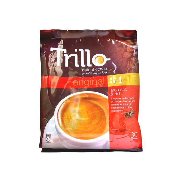 Trillo Original 3-in-1 Instant Coffee, 30 x 20 g
