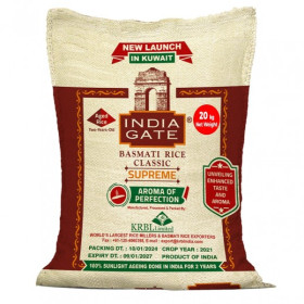 India Gate Classic Supreme Basmati Rice 20Kg
