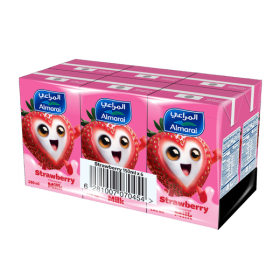 Almarai Strawberry Nijoom Uht Milk 150Ml X 6