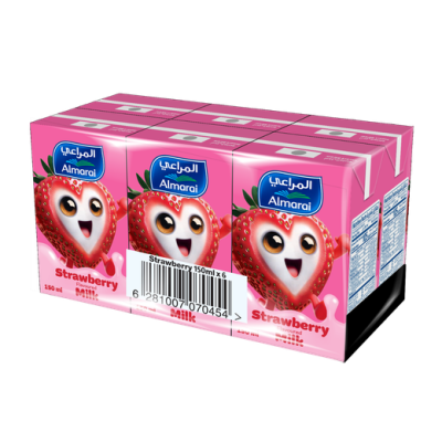Almarai Strawberry Nijoom Uht Milk 150Ml X 6