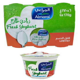 Almarai Low Fat Fresh Yoghurt 170Gms X 6