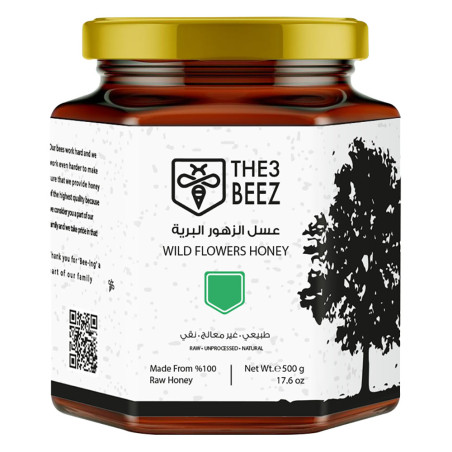 The3beez Wild Flowers Honey 500G