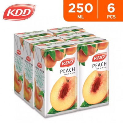Kdd Peach Nectar 250Ml X 6