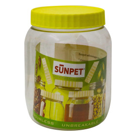 Sunpet 1000Ml Rnd Plastic Jar 1Pcs