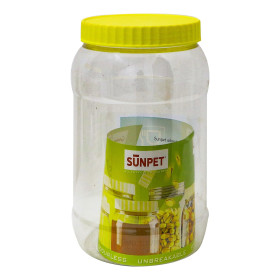 Sunpet 2000Ml Rnd Plastic Jar 1Pcs