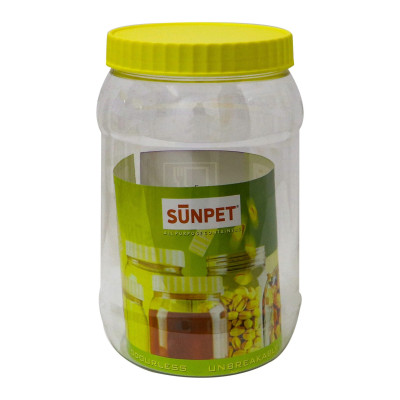 Sunpet 1500Ml Rnd Plastic Jar 1Pcs
