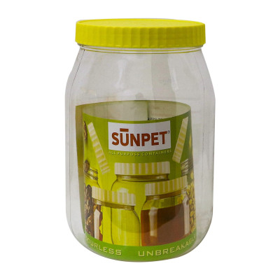 Sunpet 3000Ml Rnd Plastic Jar 1Pcs
