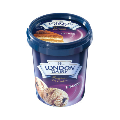 London Dairy Tiramisu Ice Cream Tub 500Ml