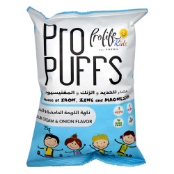 Prolife Iron Zinc and Magnesium - Sourcream and Onion Kids Puffs 25G