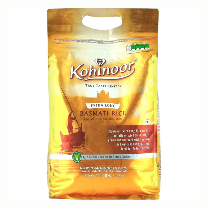 Kohinoor Extra Long Basmati Rice, 5 kg