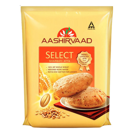 دقيق القمح الكامل الشامل Aashirvaad Select Sharbati Atta 5Kg