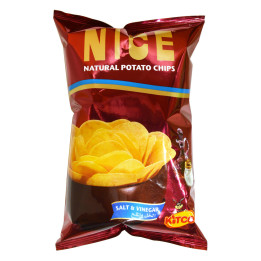 Kitco Salt and Vinegar Potato Chips, 80 g