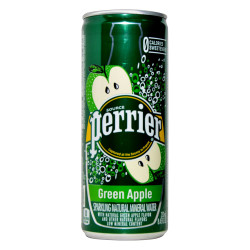 ماء غازي بيرييه بنكهة التفاح الأخضر شكل علبة 250 مل