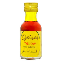 Qaisar Yellow Liquid Food Colour, 28 ml