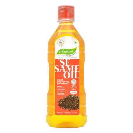 Ammani Cold Woodpressed and Extra Virgin Sesame Oil 500Ml