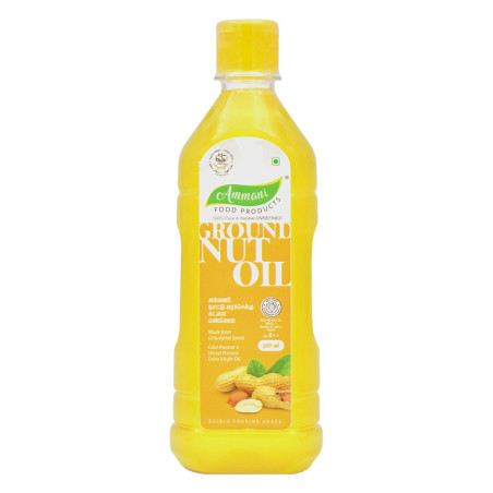 Ammani Cold Woodpressed and Extra Virgin Ground Nut Oil 500Ml