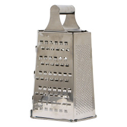 Burhan 4 Sided Small Ss Veg Grater 1P Burhan 4-Sided Compact Stainless Steel Vegetable Grater