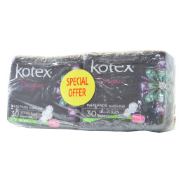 Kotex Maxi Super Pads with Wings, 30 pcs