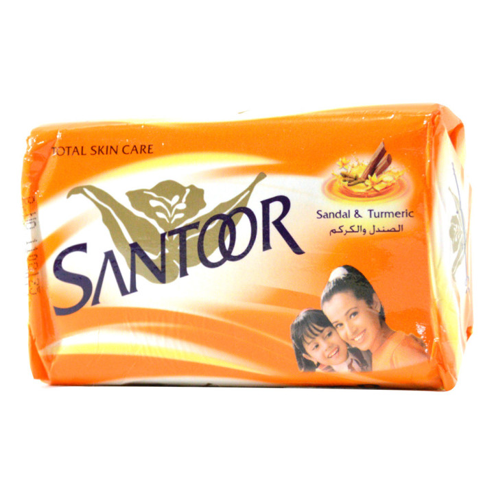 Santoor Sandal & Turmeric Soap, 125 g
