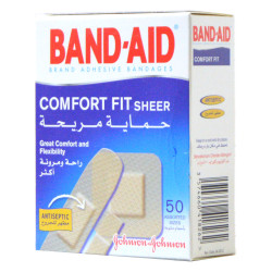 Band-Aid Comfort Fit Assorted Size Bandages 50P