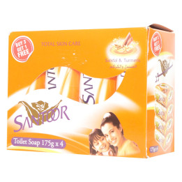 Santoor Sandal & Turmeric Soap, 175 g