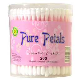 Pure Petals Cotton Ear Buds, 200 pcs