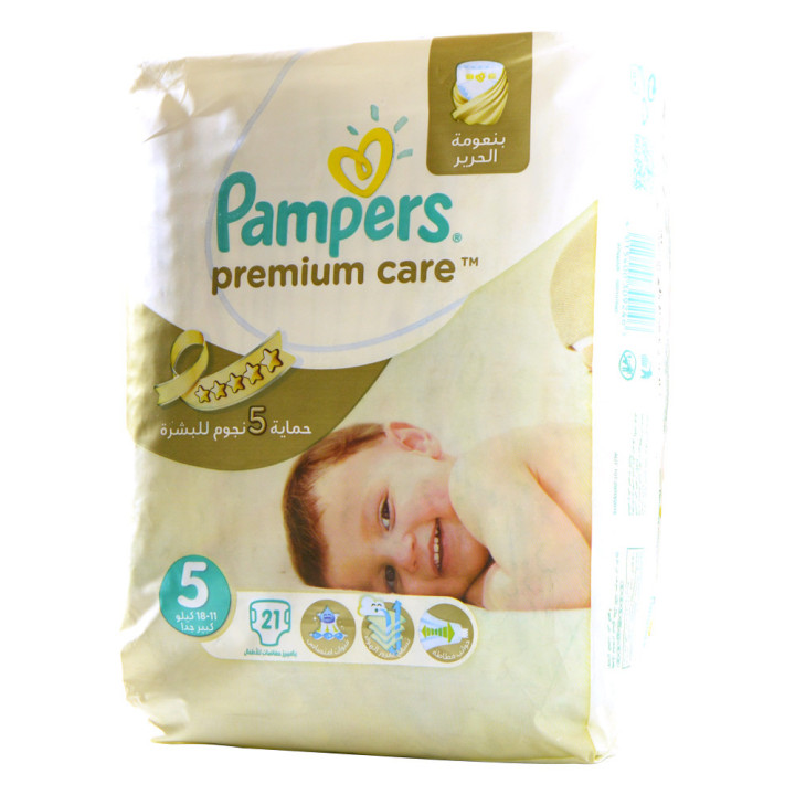 Pampers Premium No. 5 Diapers, 11-18 kg, 21 pcs