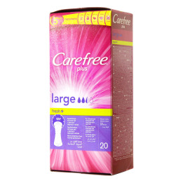 Carefree Large Fresh Sanitary Napkins, 20 pcs
