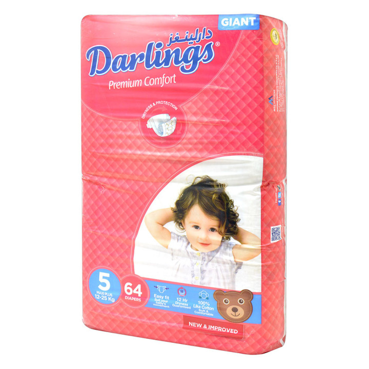 Darling Jumbo Maxi Plus 5, 12-25 kg Diapers, 32 pcs