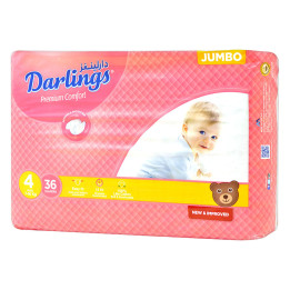 Darling Jumbo Maxi 4, 7-16 kg Diapers, 36 pcs